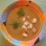 Сельдерейный суп с помидорами