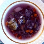 Постный Суп из краснокочанной капусты