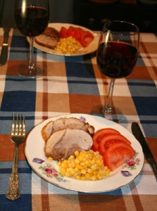 свинина с чесноком