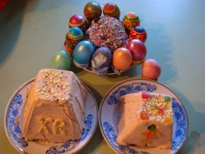 Пасха куличи яйца крашенные 