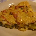 Запеканка с брпокколи и ветчиной