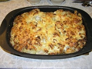 картошка с рыбой