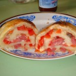 Рулет с овощами из дрожжевого теста