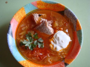 Уральские щи со свежей капустой