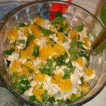 Мясной салат с яблоками и апельсинами Мясной салат с яблоками и апельсинами