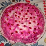 Салат Гранатовый браслет Салат Гранатовый браслет слоёный салат из курицы с гранатом