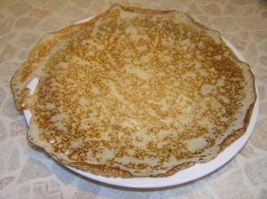 блины на кефире