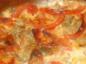 Овощная запеканка с мясом