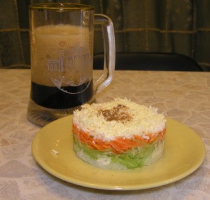 салат из зеленой редьки