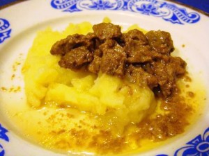 тушеная печень