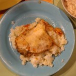 Каша "Дружба" с запечёным феле пангасиуса