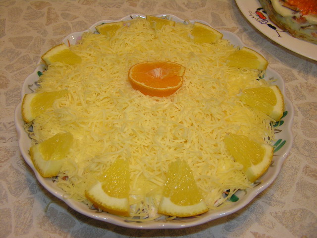 салат из курицы с корейской морковкой