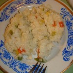 Рис с кальмарами и овощами