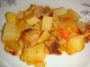 Детское жаркое из свинины с картофелем Детское жаркое из свинины с картофелем