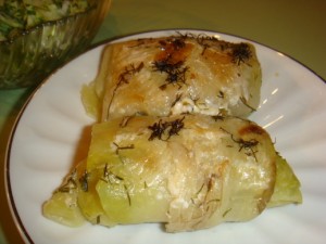 Голубцы с кашей и овощами