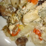 Цветная капуста, запечённая с грибами и сыром Цветная капуста, запечённая с грибами и сыром