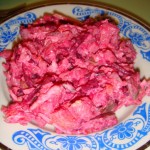 Салат из курицы Салат из курицы (курица, свекла, морковь, сельдерей, картофель,солёный огурец, майонез)