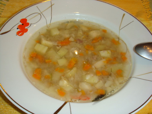 Куриный суп с потрошками