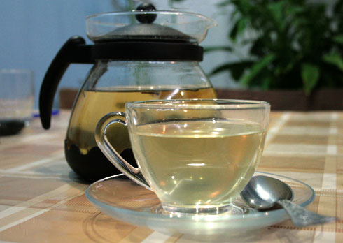 Зеленый имбирный чай