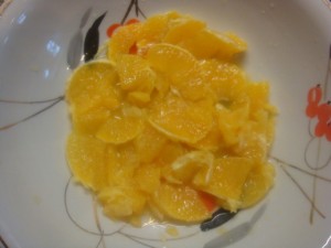 Апельсиновый салат - 1 слой