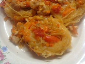 Сб. Свинина с гнёздышками Свинина с макаронами