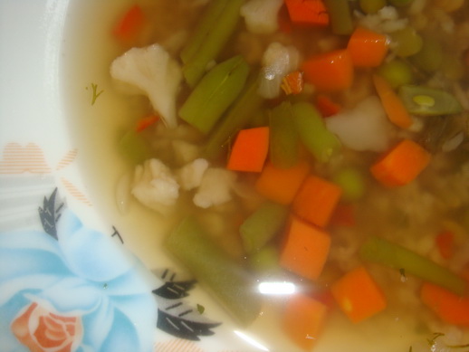 Овощной суп со смесью круп