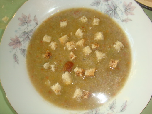 Овощной суп-пюре с разными крупами
