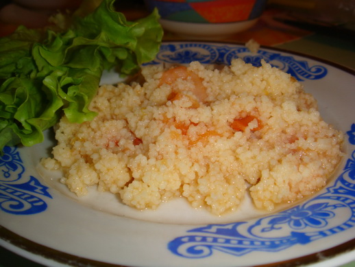 Кускус с креветками и помидорами Кускус с креветками и помидорами