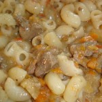 Субпродукты в соусе с рожками