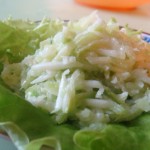 Салат из зелёной редьки с огурцом