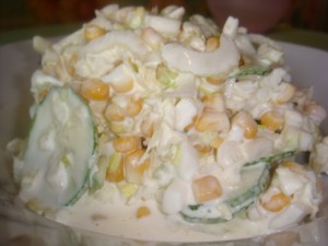 Салат со стеблем сельдерея