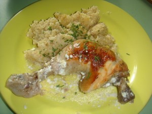 Цыплёнок в сметане