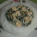 Салат со шпинатом и креветками Салат со шпинатом и креветками