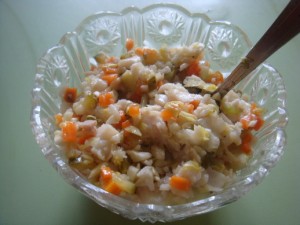 Салат рыбный с сельдереем