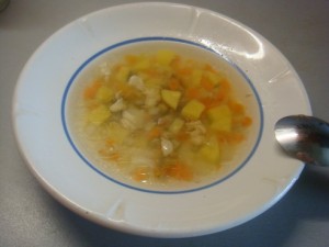 Овощной суп на бульоне