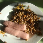 Чечевица с сосисками