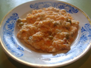 Салат из яйца и моркови