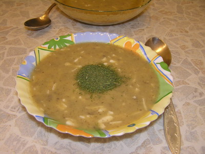 грибной суп-пюре