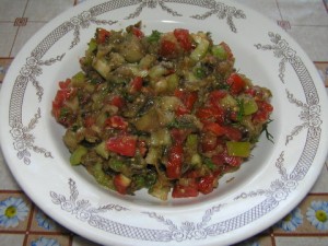 салат из печеных баллажан