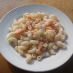 Вермишель с красной рыбой