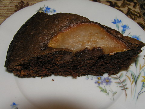 шоколадный грушевый пирог шоколадный грушевый пирог