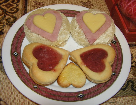 завтрак на День Святого Валентина