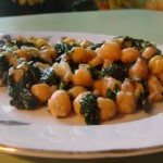 Нут со шпинатом